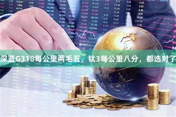 深蓝G318每公里两毛五，钛3每公里八分，都选对了