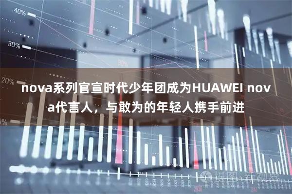 nova系列官宣时代少年团成为HUAWEI nova代言人,与敢为的年轻人携手前进